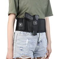 kosibate tactical pistol holster military portable hidden holster wide belt phone holster outdoor hunting shooting waistband