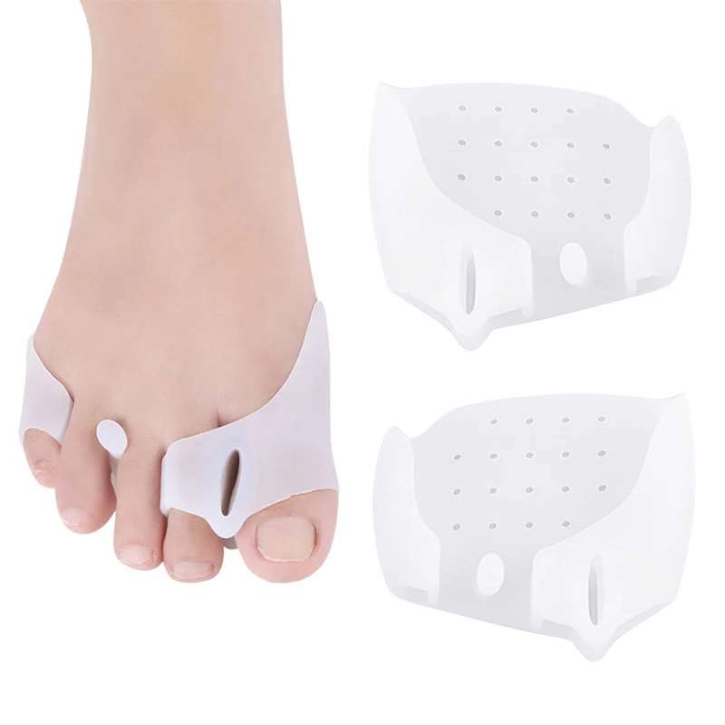 1 пара Силиконовый гель для большого пальца стопы пальцев разделитель