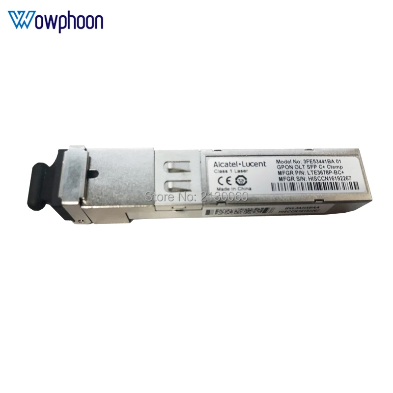 

Оригинальный модуль трансивера Alcatel-Lucent SFP 3FE53441BA 01 GPON OLT SFP C + Ctemp LTE3678P-BC + SFP
