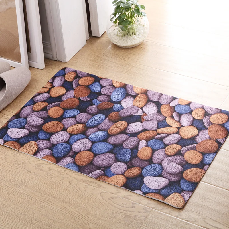 

3D напольные коврики из булыжника для прихожей, абсорбирующие Нескользящие коврики для ванной, кухни и туалета