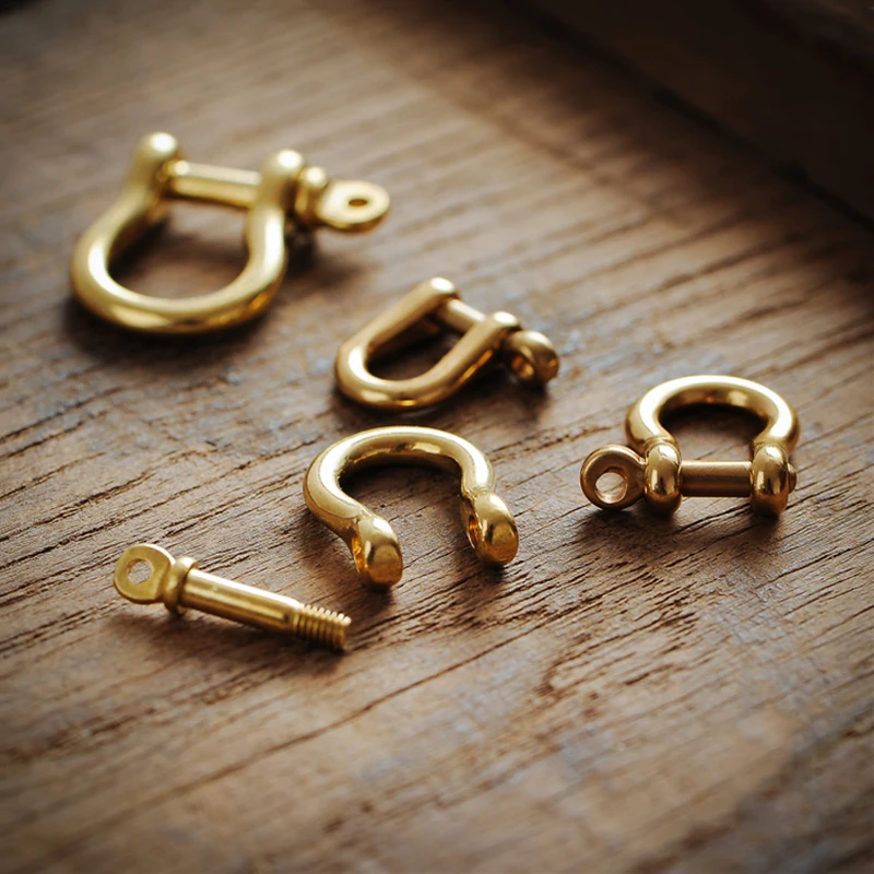 Пряжка-Подкова из чистой латуни для мужчин и женщин металлический держатель