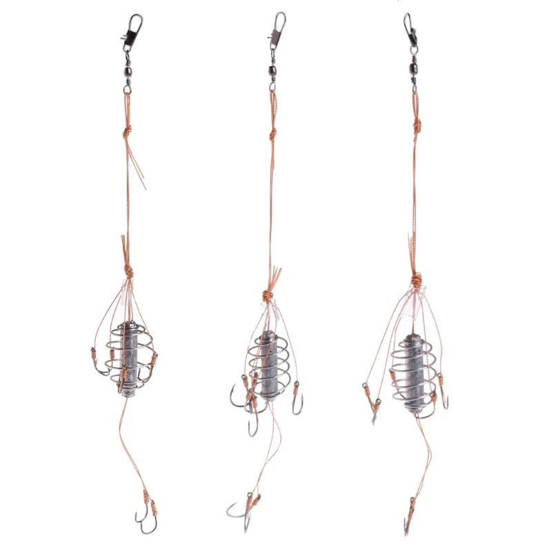 

Рыболовный крючок с приманкой, кормушка "Клетка", свинцовый грузитель 8 #10 #12 #, взрывные снасти, Прямая поставка