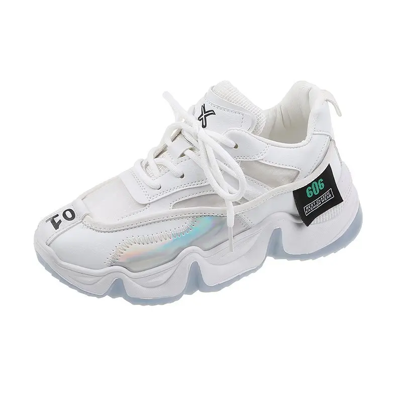 

2021 Spring Autumn New Sneakers for Women Fashion Women's Lace Up Platform Shoe Female Casual Running Travel Shoes Woman Mesh