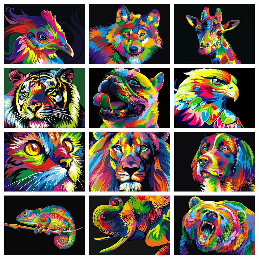 Huacan алмазная вышивка кот картина стразами Алмазная мозаика животные собаки