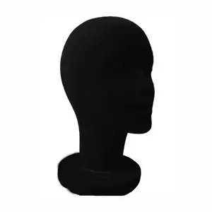 Флокирование пены парик волосы очки шляпы Мода дисплей инструмент манекен голова модель
