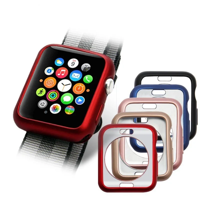 Защитный чехол для Apple Watch мягкий из ТПУ 5 4 3 2 1 38 42 44 40 мм|Часы Чехлы| |