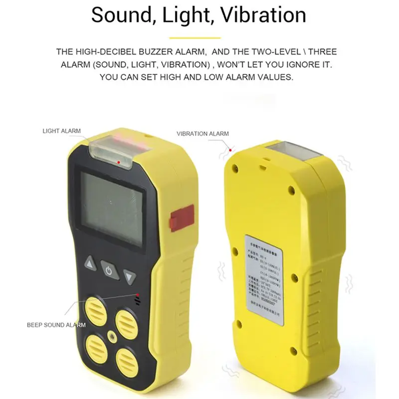 Газовый Детектор 4 в 1 детектор качества воздуха для анализа газа H2S O2 CO EX оксид