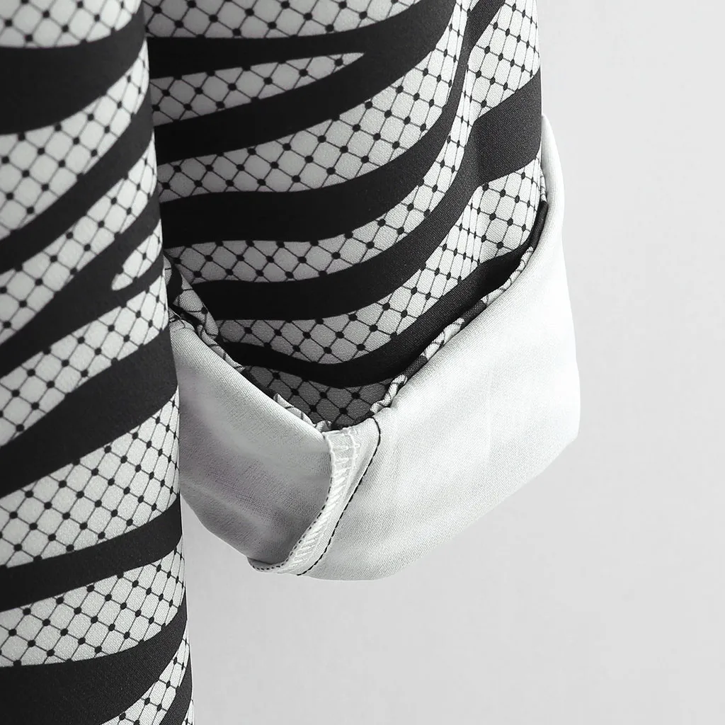 Однотонные свободные рубашки в полоску с принтом приталенная пляжная модная