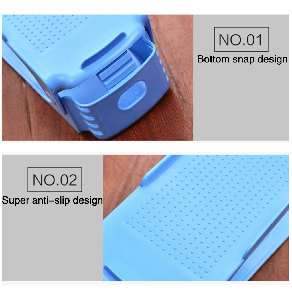 10pcs Double Shoe Rack Not Adjustable Slipper Organizer Range Holder Storage Stand Space Saver Plastic Shelf for Sandal | Дом и сад