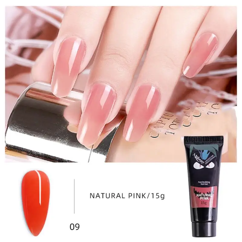 15ml Acrylic Nail Polish Pink White Clear Crystal UV Builder Gel Paperless Holder Art Quick Extension | Красота и здоровье