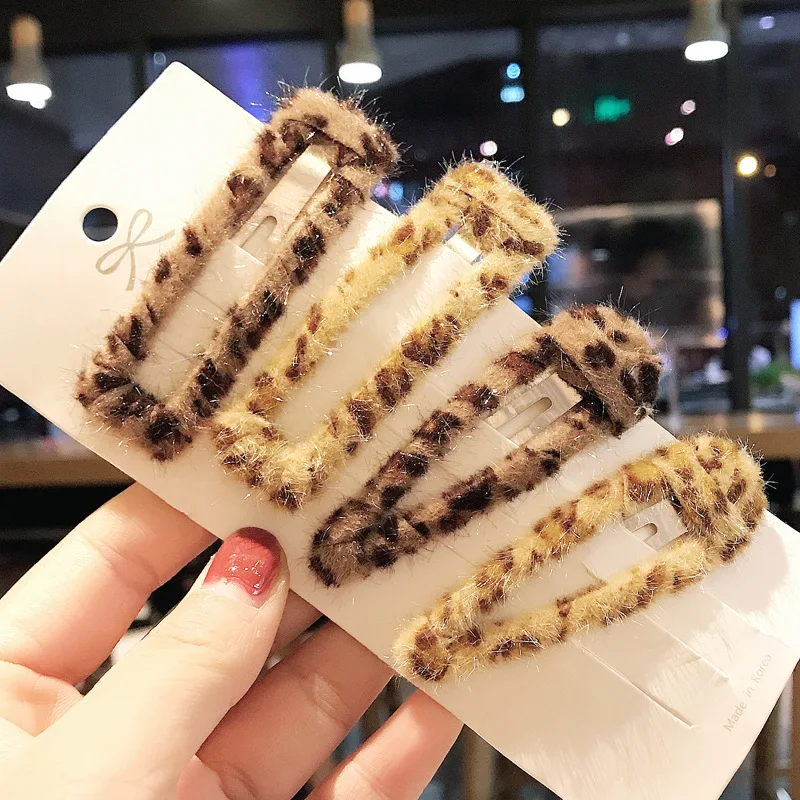 1 шт. осень и зима новый модный Леопардовый симпатичный помпон для девочек дикий