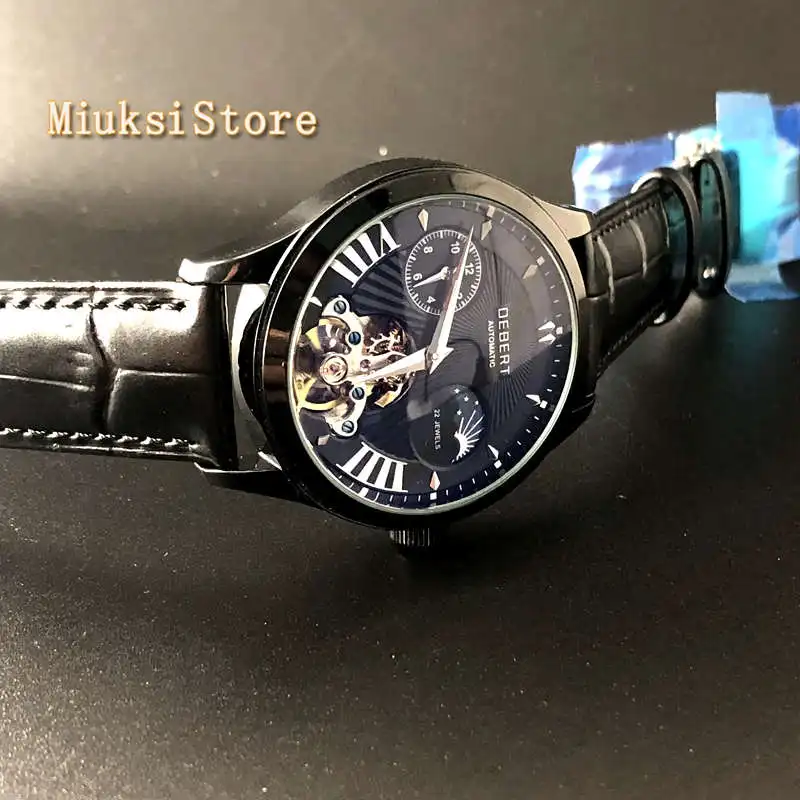 Часы наручные мужские механические Debert Роскошные водонепроницаемые