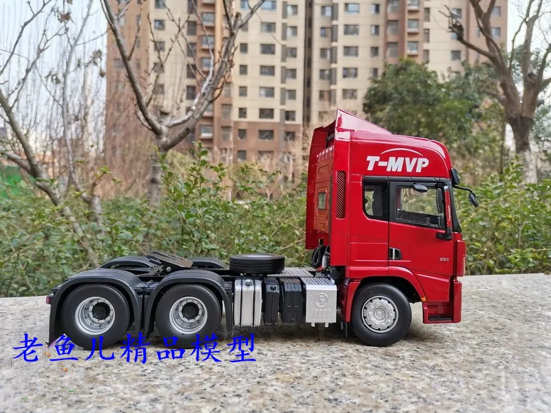 Фото Литая под давлением масштабная модель в подарок 1:24 Shacman Delong X5000 T-MVP, транспортный грузовик, трактор, модель из сплава, коллекция игрушек, украшение №3