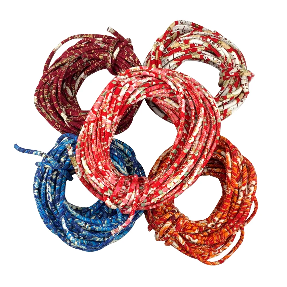 Рисунок 3 - Круглый хлопковый шнур с национальным рисунком