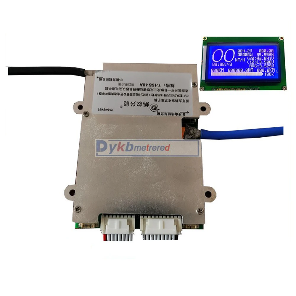 Умная плата защиты литиевых аккумуляторов от 7S до 24S BMS Bluetooth 50A 100A li ion Lifepo4 LTO 24 В 36 48