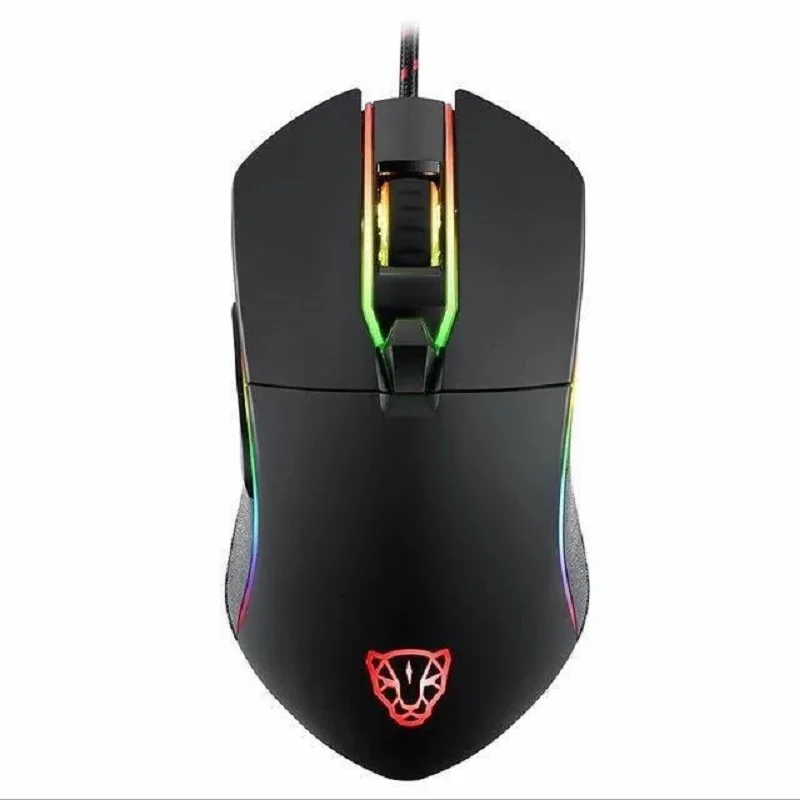 Motospeed V30 подсветкой игры Мышь RGB 3500 Точек на дюйм программирования с pad USB
