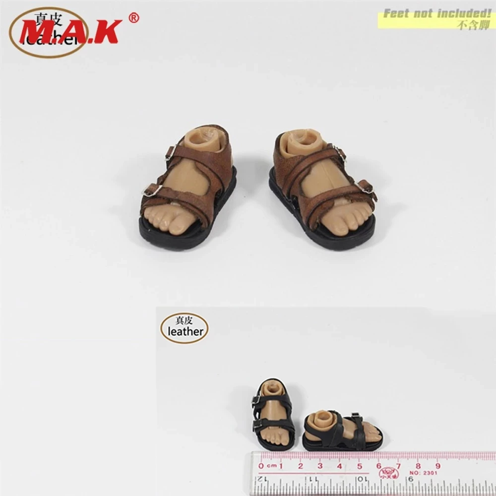 

ZYTOYS ZY1050 1/6 весы мужской обуви черного или коричневого цвета кожаные сандалии Подходит для детей возрастом от 12 "фигурку модель аксессуары дл...