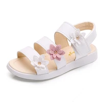 high quality girls sandals childrens beach shoes kids summer floral princess shoes baby gladiator soft flat sandals