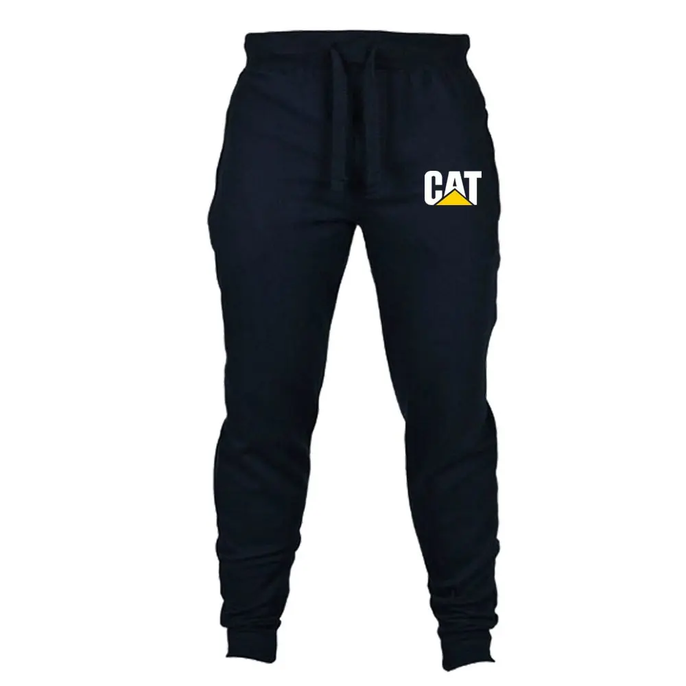 

2021 New Hoodies Men CAT Logo Print Gradient Color Hooded Fleece Zipper Jacket Sweatshirt Sweatpants Suit 2pcs 4 Colors