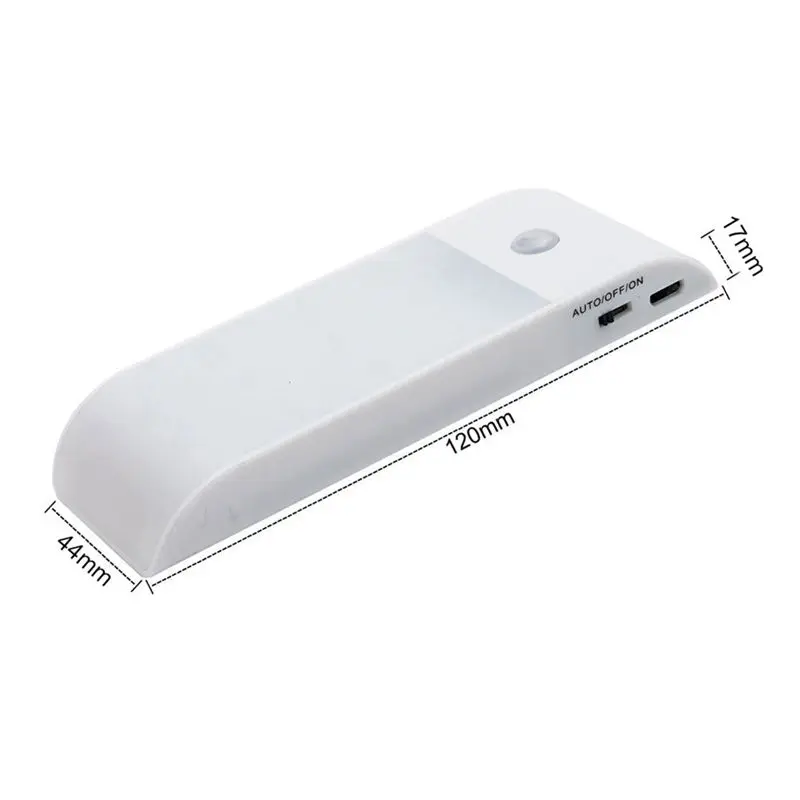 

12LED USB Rechargeable Motion Induction Sensor Closet Nightlight Lamp 3 Lighting Modes