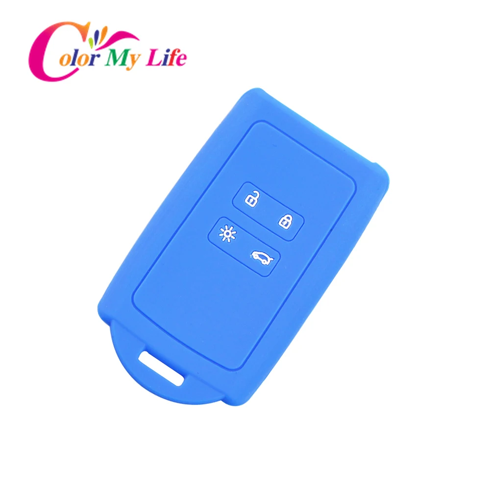 Цветной силиконовый чехол My Life для автомобильных ключей защитный Renault Koleos Kadjar