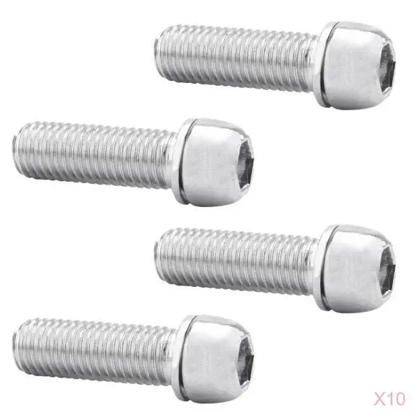 

40X Cycling Bike Headset Bolts Bicycle Stem Top Cap Bolt Screw Part M7x20mm