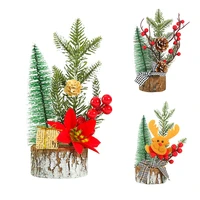 desktop mini christmas tree decor home office table top tree ornament holiday decoration