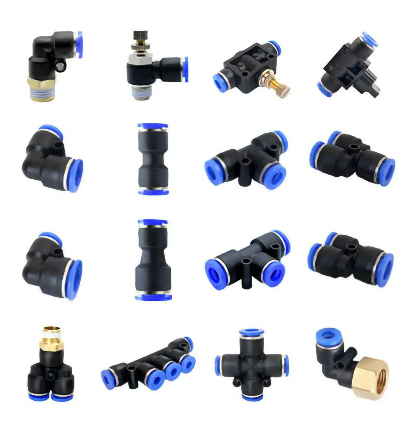 

1Pcs Pneumatic Fittings Quick Connectors Air Water Hose Tube Quick Release Joiner Push In Couplings Accessories