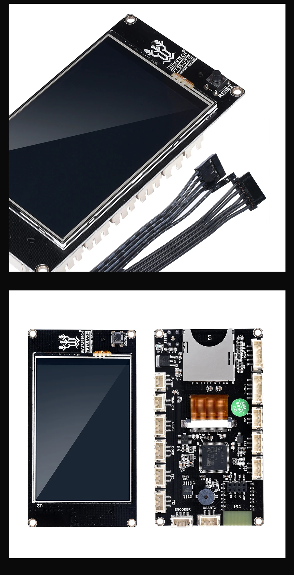 BIGTREETECH SKR V1.3 32 бит материнская плата с TFT3.5 V2.0 сенсорный экран TMC2208 TMC2130 использовать сглаживающую плату для A8 Ender 3d принтер
