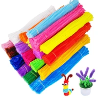 100pcs 30cm chenille stems pipe cleaners children educational toys handmade colorful chenille stems pipe for diy craft supplies