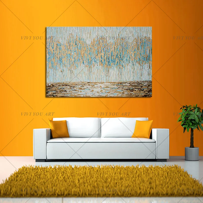 Топ Ручная роспись Современная Абстрактная масляная живопись на холсте работа