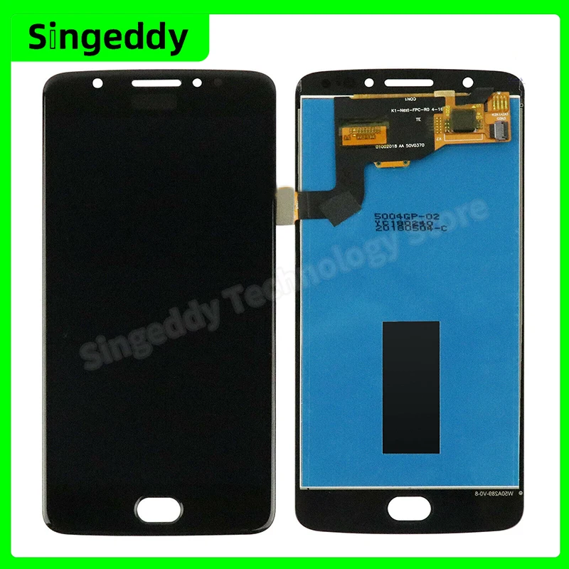 Оригинальный ЖК-дисплей с сенсорным экраном и дигитайзером в сборе, запасная часть для Motorola Moto E4 XT1763 XT1766 5,0 дюйма 720*1280