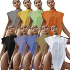 Женская рубашка без рукавов, белая блузка оверсайз с разрезами и боковыми пуговицами, лето 2021