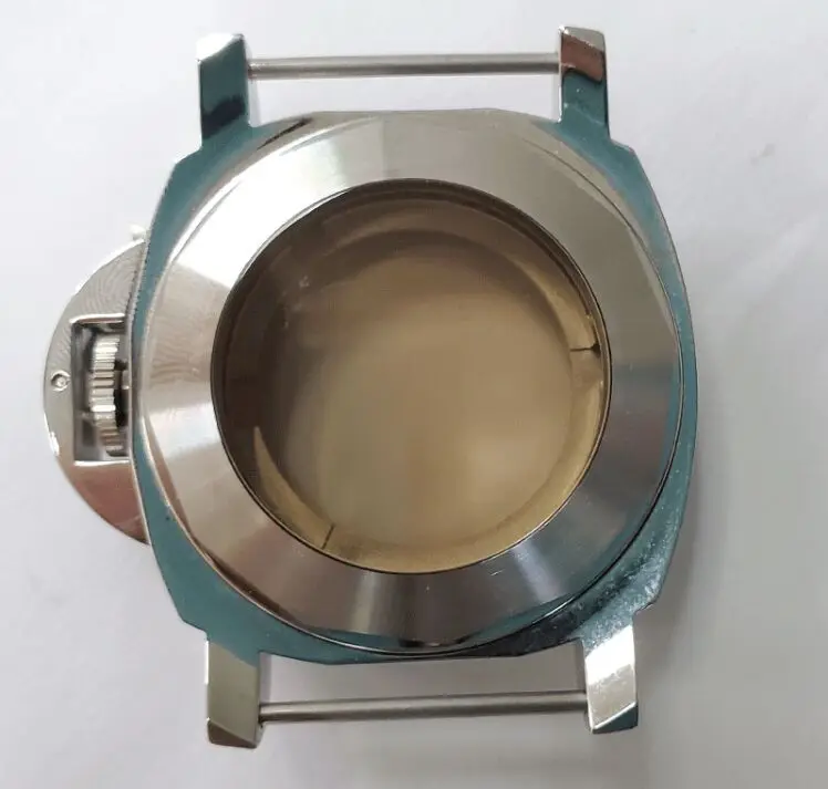 

44mm Polished Stainless Steel Watch Case for ETA 2836, 8215 Movement wih Sapphire Crystal