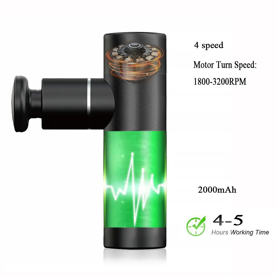 Мини-массажер электрический карманный для мышц шеи | Красота и здоровье