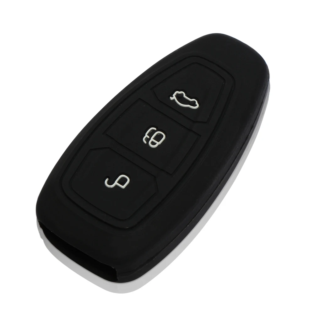 3 кнопки силиконовый чехол для ключей от машины Обложка Ford Focus Mondeo MK3 Kuga Fiesta побег