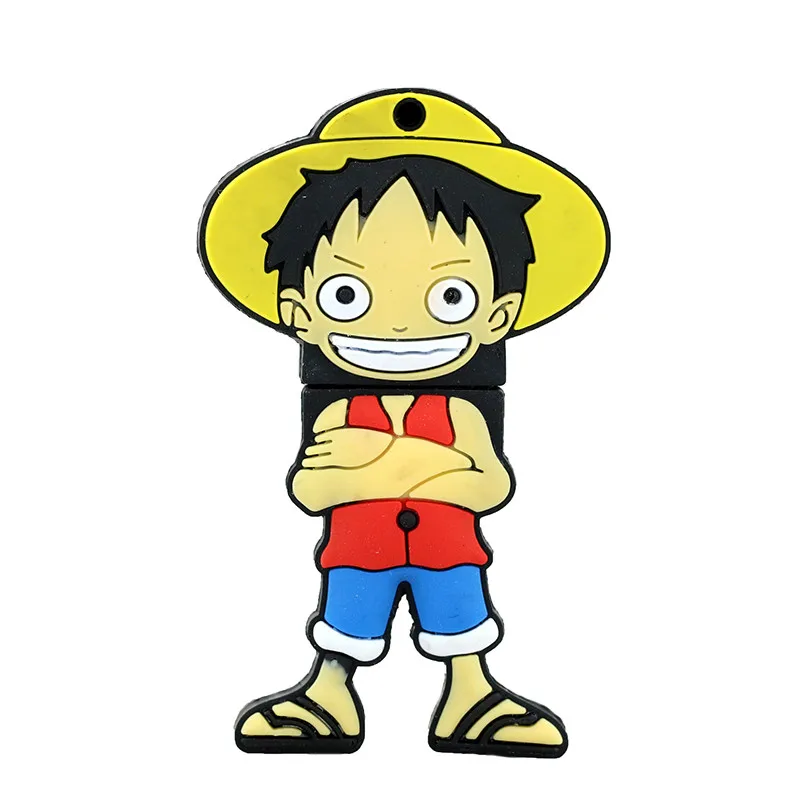 1 JASTER one piece 64 Гб USB флеш-накопитель 4 ГБ USB 2,0 Мультфильм Луффи U диск 16 Гб флэш-накопитель 32 Гб Флешка 8 Гб 128 ГБ USB карта памяти - Цвет: 1