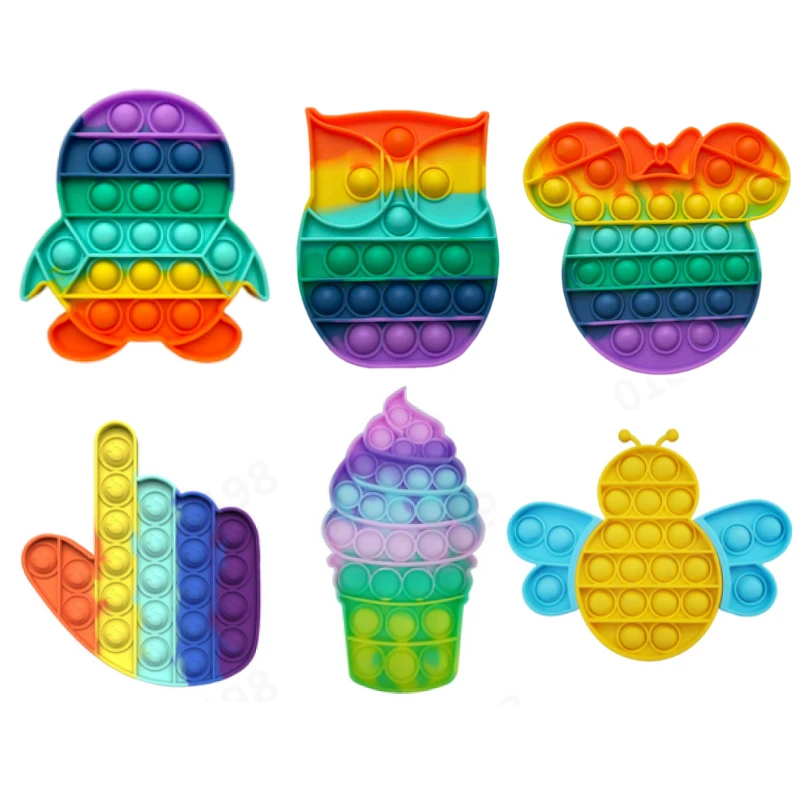 

Антистрессовые Игрушки Pop Bubble Pop, антистрессовые игрушки для взрослых, антистрессовые мягкие сжимаемые подарочные антистрессовые игрушки П...