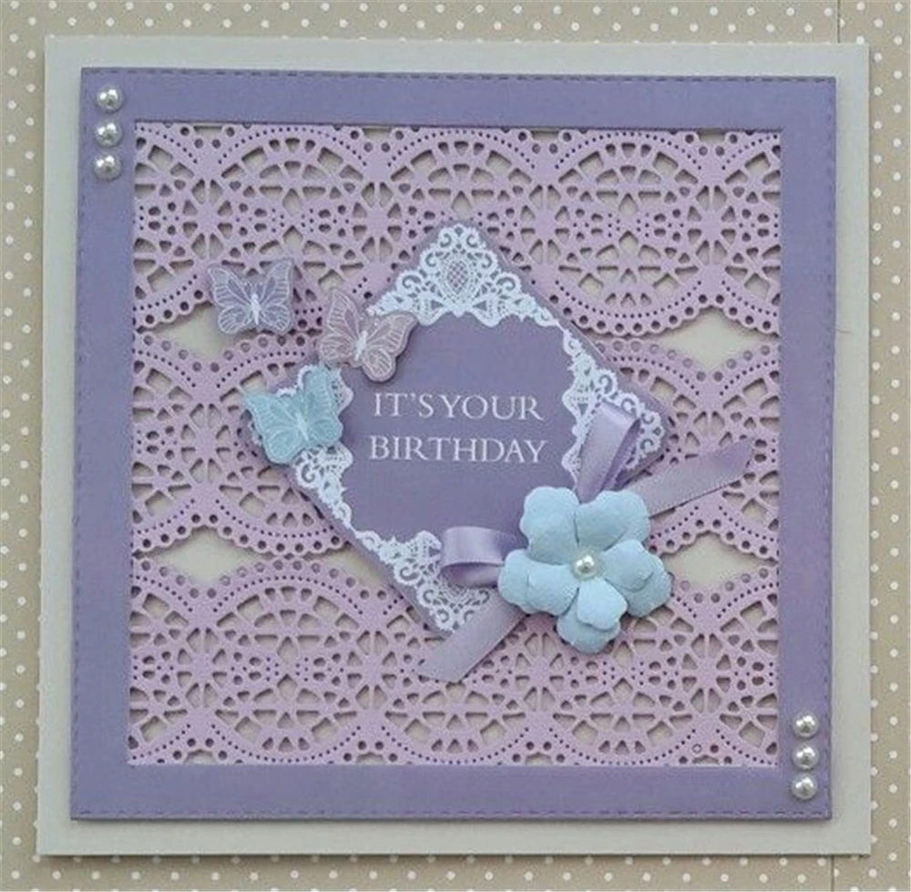 Металлические Вырубные штампы с кружевной кромкой скрапбукинг ремесло вырубки