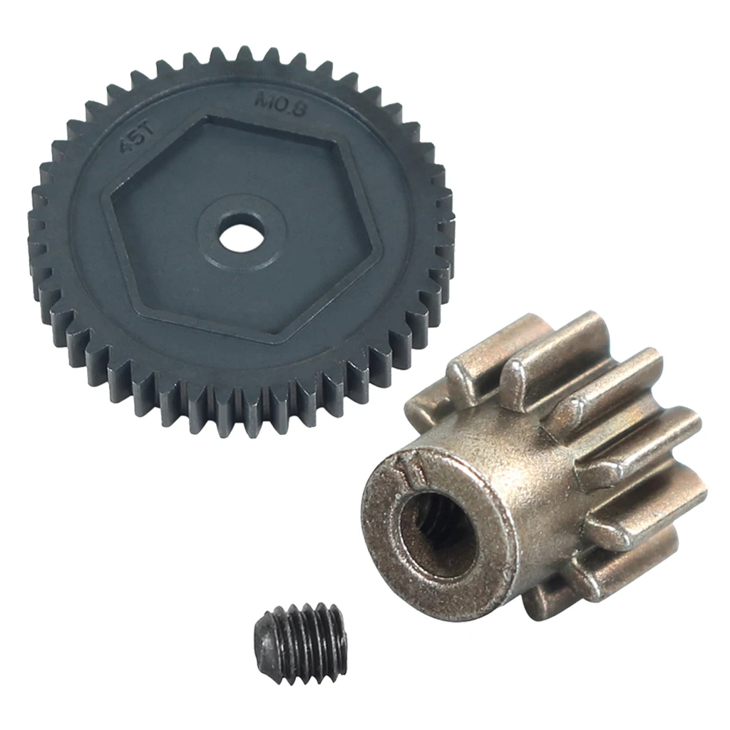 

Spur gear, 45-tooth (0.8m), 11T Motor gear for -4 4 -6