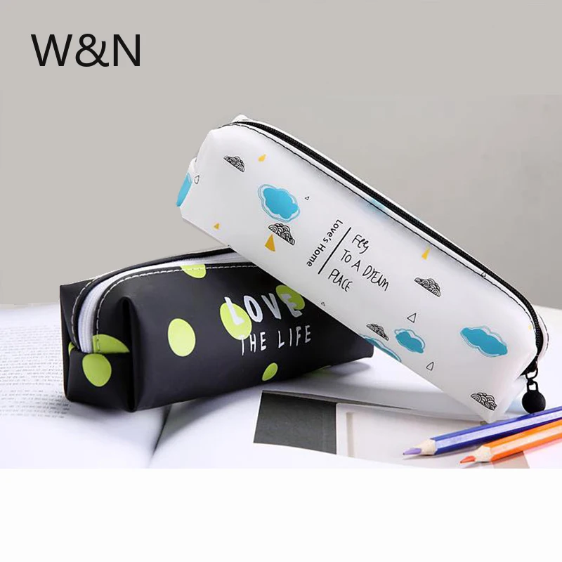 Школьный чехол карандаш из силикагеля для девочек и мальчиков каваи пенал