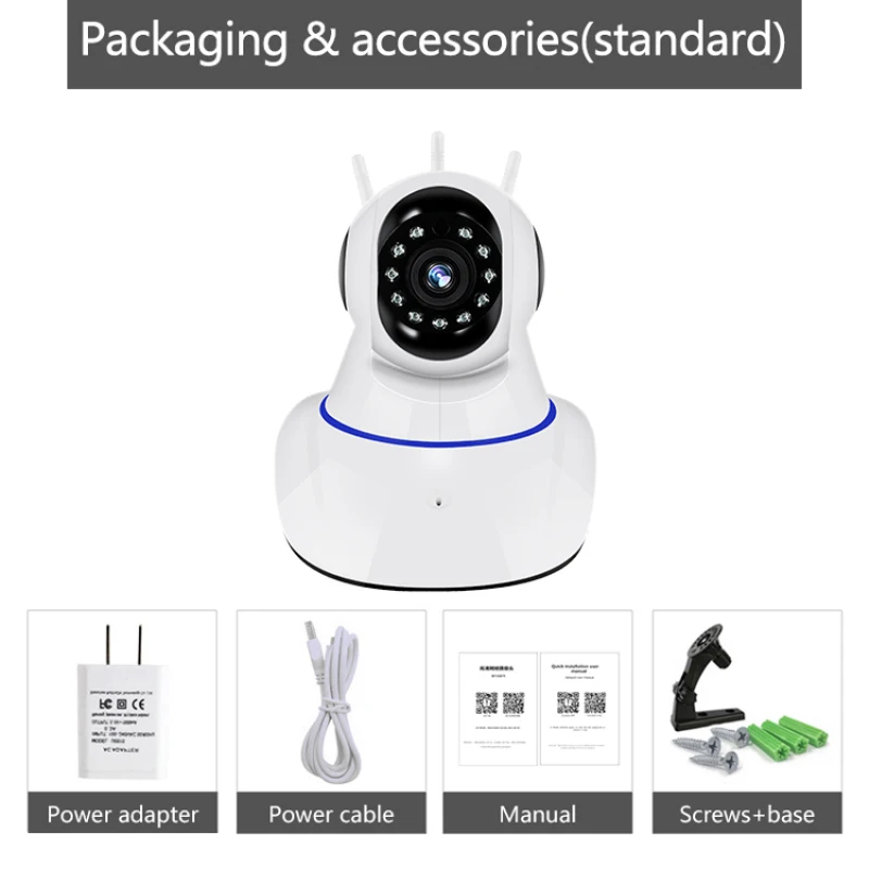 

HD 720P Wireless WIFI IP Camera Home Indoor Security Monitor Smart Network Video System Two Way Audio / Night Vision