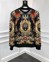 best selling crown slim mens digital high end printing pullover round neck sweatshirt 100 fashion casual brand hoodie