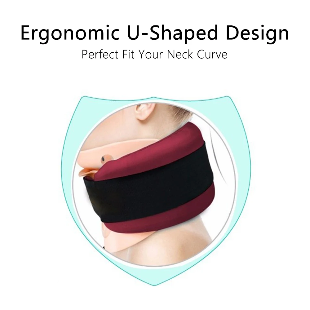 

Inflatable Neck Traction Kit Compressible U Shaped Neck Pillow Cervical Vertebra Tractor Medical Stretching Neck Correction
