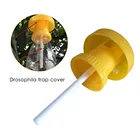 Ловушка для фруктов, ловушка для мух, пластиковая, желтая, дрозофила ловушка в форме бутылки, крышка, ловушка для мух для домашней фермы, огород; Защита от насекомых-вредителей в саду