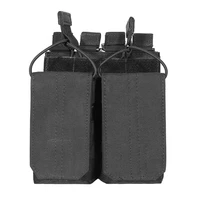 double magazine pouch molle black camouflage hunting military ak m4 mag equipo tactico for outdoor hunting accessories