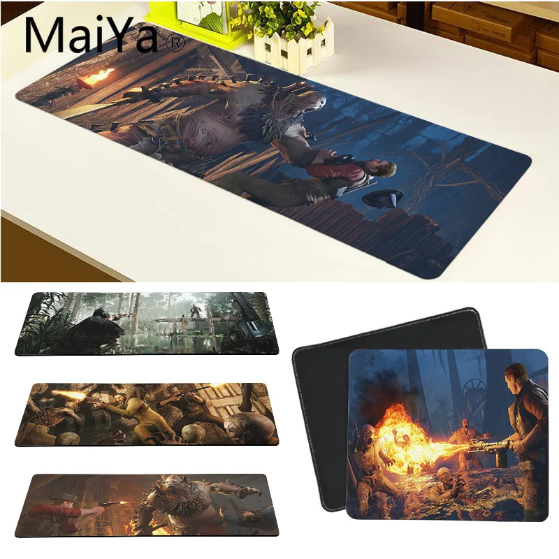 

Высококачественный Прочный резиновый коврик для мыши Maiya с изображением ужасов позолоченного века, бесплатная доставка, большой коврик для...