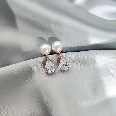 Женские серьги подвески с кристаллами в Корейском стиле для отеля