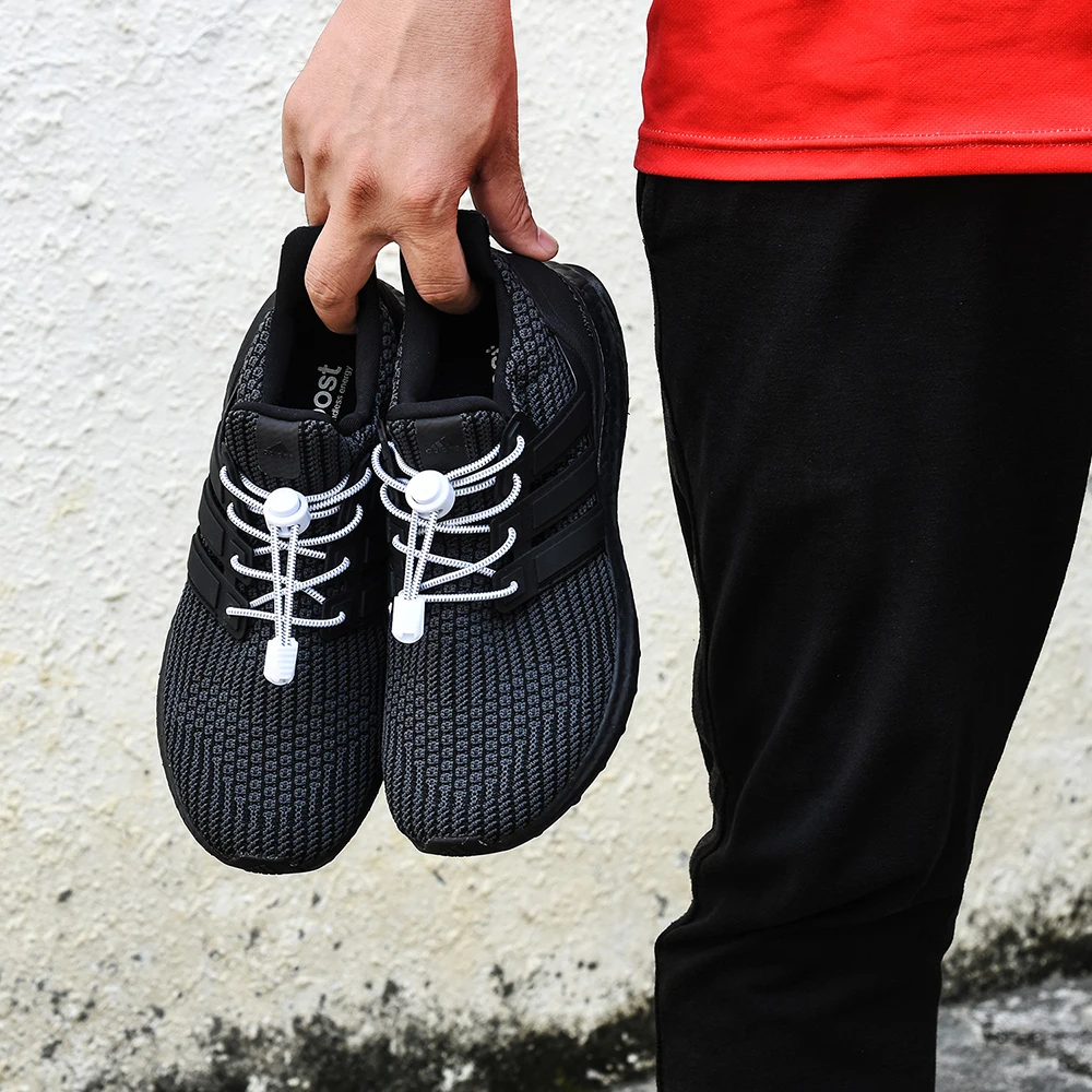 2021 New Sneaker ShoeLaces Elastic No Tie Shoe Laces Stretching Lock Lazy Laces Quick Rubber Shoelace Shoestrings 23 Colors