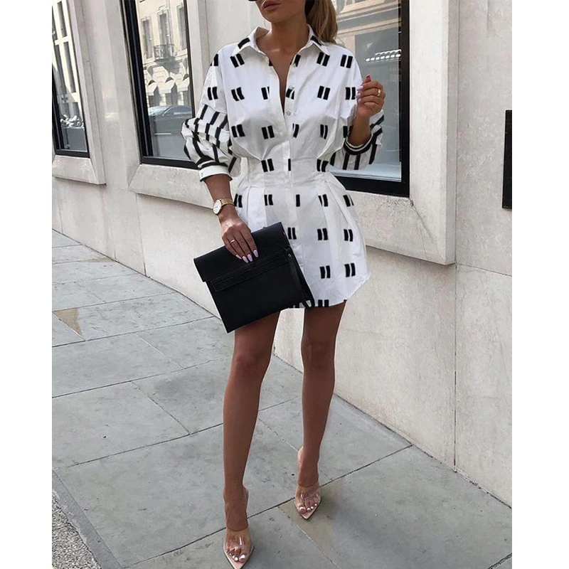 

Letter print sexy mini short shirt dress Women white long sleeve party club dress Winter autumn elegant bodycon dresses vestidos